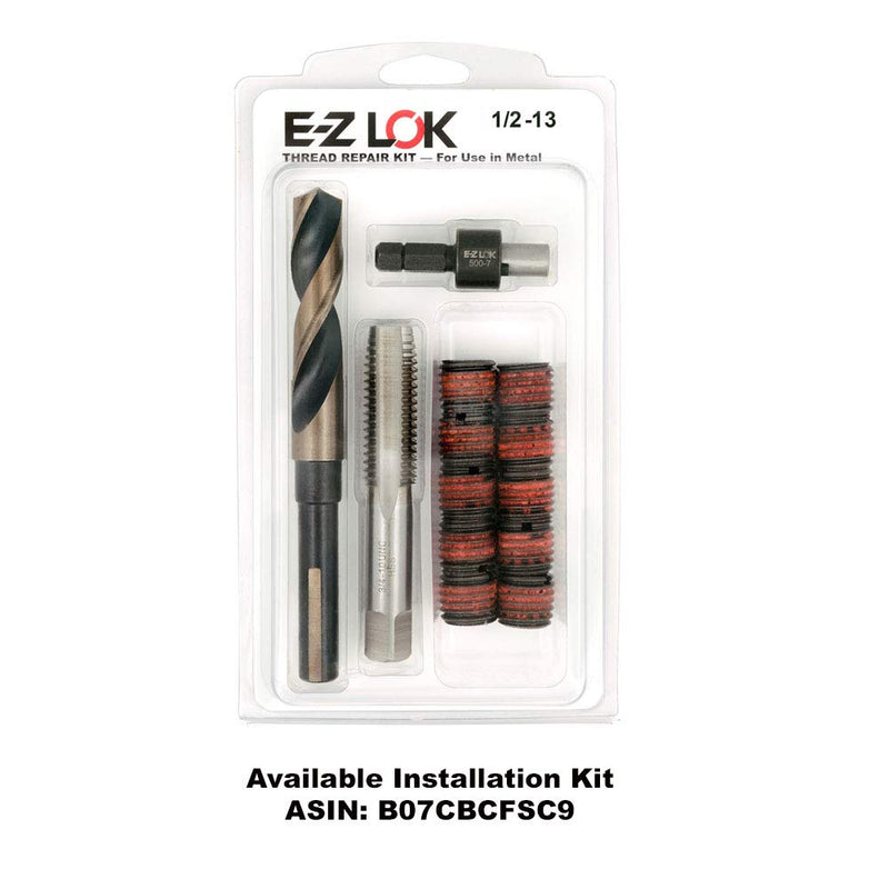 [Australia - AusPower] - E-Z LOK - 329-8 E-Z Lok Externally Threaded Insert, C12L14 Carbon Steel, Meets AISI 12L14, 1/2"-13 Internal Threads, 3/4"-10 External Threads, 0.656" Length, Made in US (Pack of 5) 