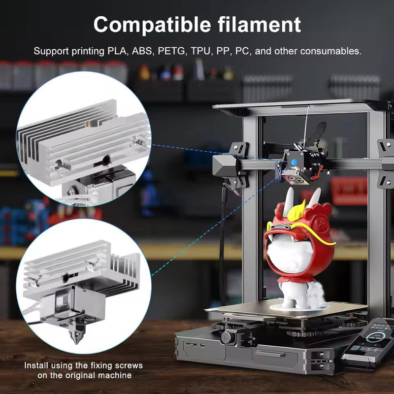 Ender-3 S1 Assembled Extruder for Creality Ender-3 S1/Ender-3 S1 Pro/Ender-3 S1 Plus/CR-10 Smart Pro 3D Printer Hot End Kit