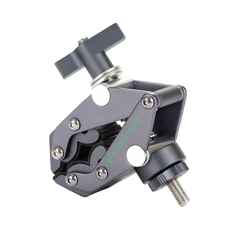 9.Solutions Savior Clamp, Articulated Jaws, Max Load: 66lbs, 9.XS1005, fit firmly onto any oddly shaped object, mount multiple pieces of equipment on one clamp