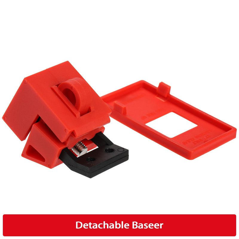 [Australia - AusPower] - WUWEOT 12 Pack Circuit Breaker Lockout Device, 120-277V Clamp-on Electrical Single Pole Breaker, Lockout Tagout Kit Lock Out Device for Less 16 mm Handle, OSHA Compliant 