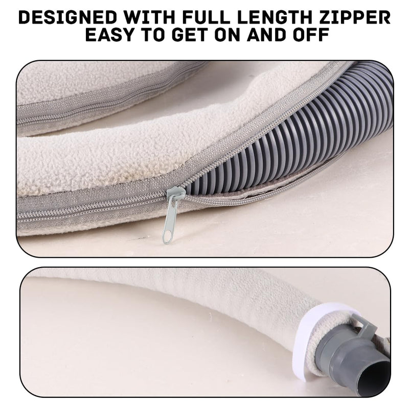 CPAP Hose Cover CPAP Mask Tube Protector Soft Fleece Hose Insulator with Zip 6 ft Universal Heat Insulation Sleeve for Hose Cuff of Spare Parts