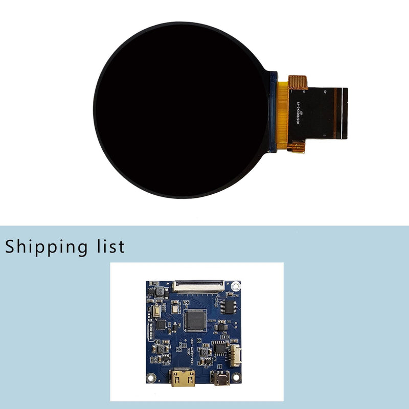[Australia - AusPower] - 2.8 inch 480X480 IPS MIPI 330nit Circle LCD Screen and 40 pins Controller Board 2.8 inch 