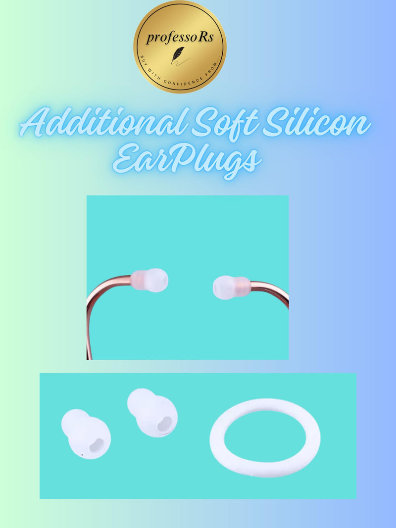 [Australia - AusPower] - White Stethoscope for Students Nurse Doctor, Beautiful Gold-Plated Stetho for Clinical Use, Professional high-sensitivity fiber membrane, Double Sided Stethoscope, estetoscopio medico 