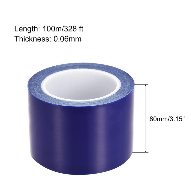 MECCANIXITY Removable Protective Film, 3.15 Inch x 328 Ft Surface Protective Scratch Film Roll for Furniture, Electrical Appliances, Blue