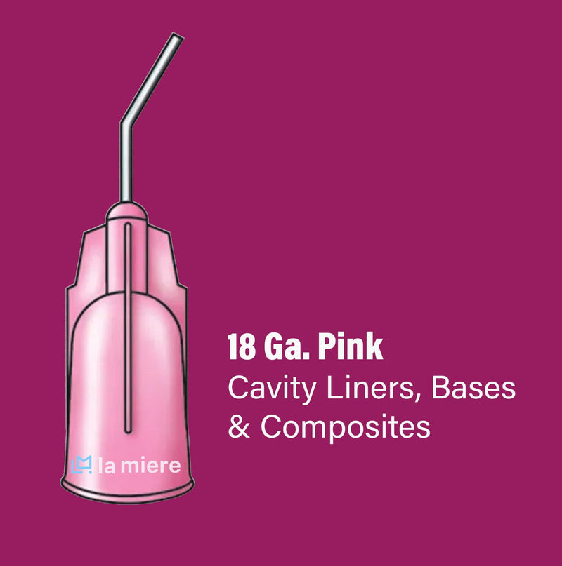 [Australia - AusPower] - 200Pkg. Pre-bent applicator tips 18 Ga. Pink Dental PreBent Cavity Liners, Bases & Composites Dispensing Needle Etchants Tips for Oil or Glue Applicator 18G Pink 200 