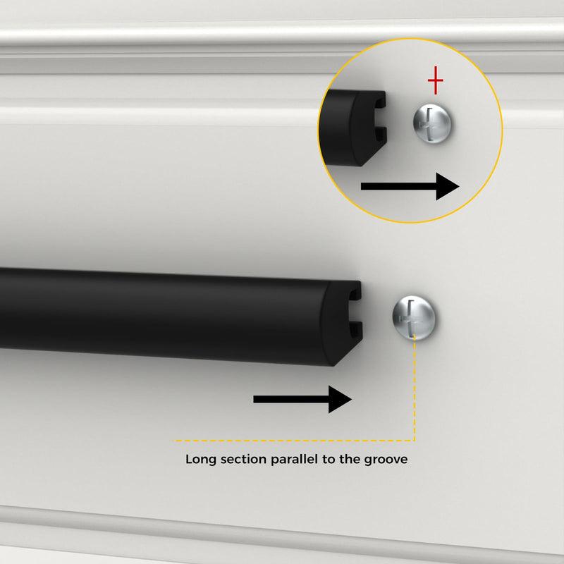 Goldenwarm 5 Pack Adjustable Drawer Pulls Black Cabinet Handles for Kitchen Hardware 2" to 8"(51-224 mm) Hole Distance 2 in to 8-13/16 in (51-224mm)