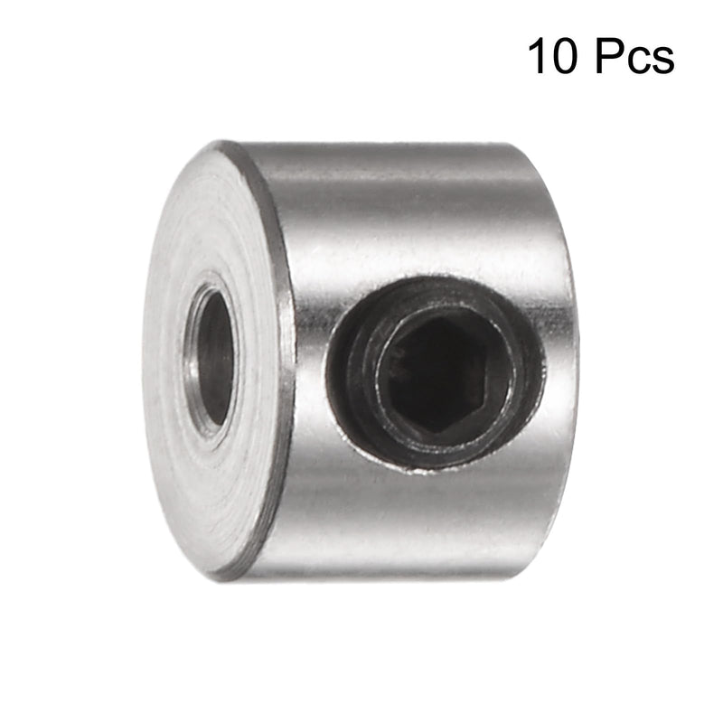 [Australia - AusPower] - uxcell 10pcs Set Screw Collars 2.05mm Bore Shaft Collars, 7mm OD, 5mm Width, Landing Gear Stopper Wheel Collar 