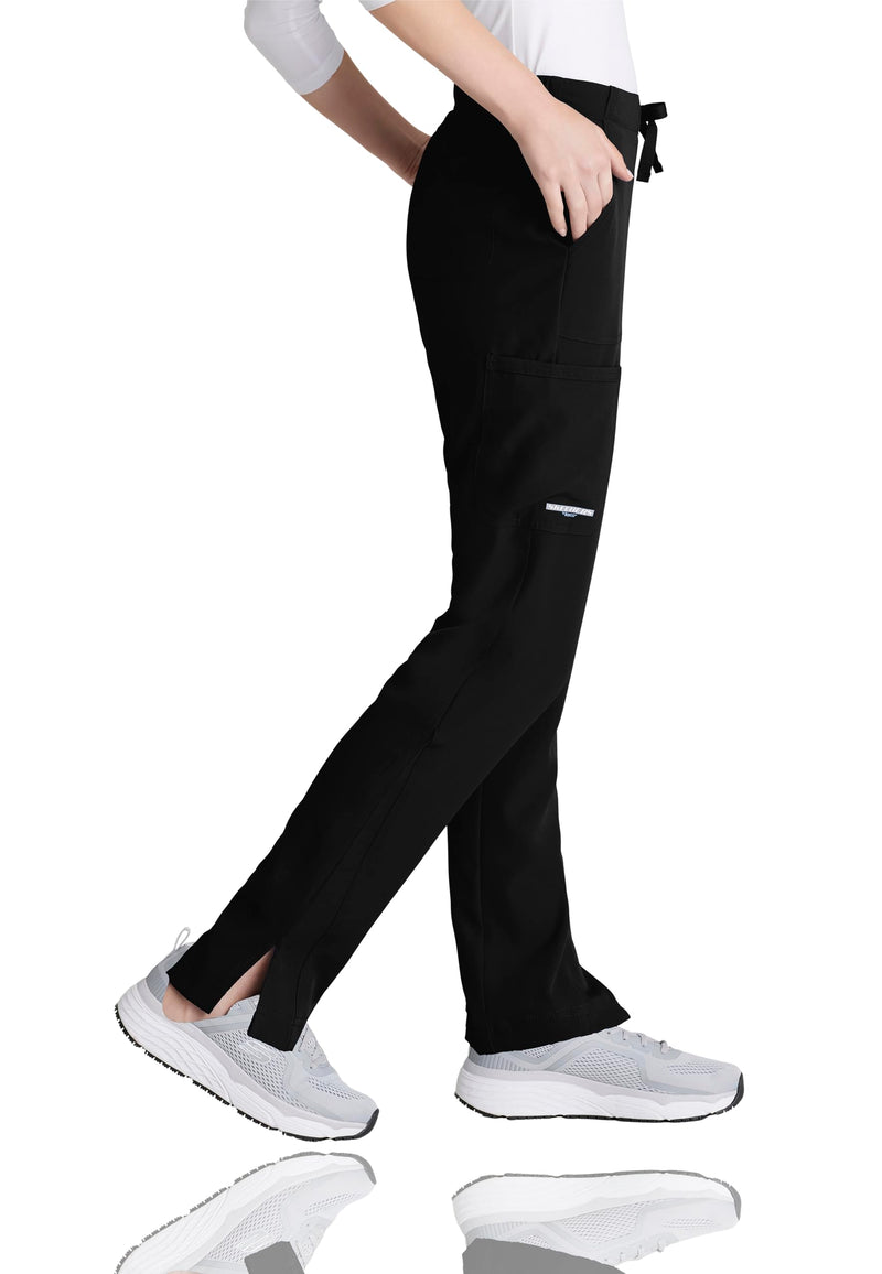 [Australia - AusPower] - BARCO Skechers Vitality Charge Scrub Pant for Women - Mid-Rise Medical Pant, 4-Way Stretch Women's Scrub Pant Medium Black 
