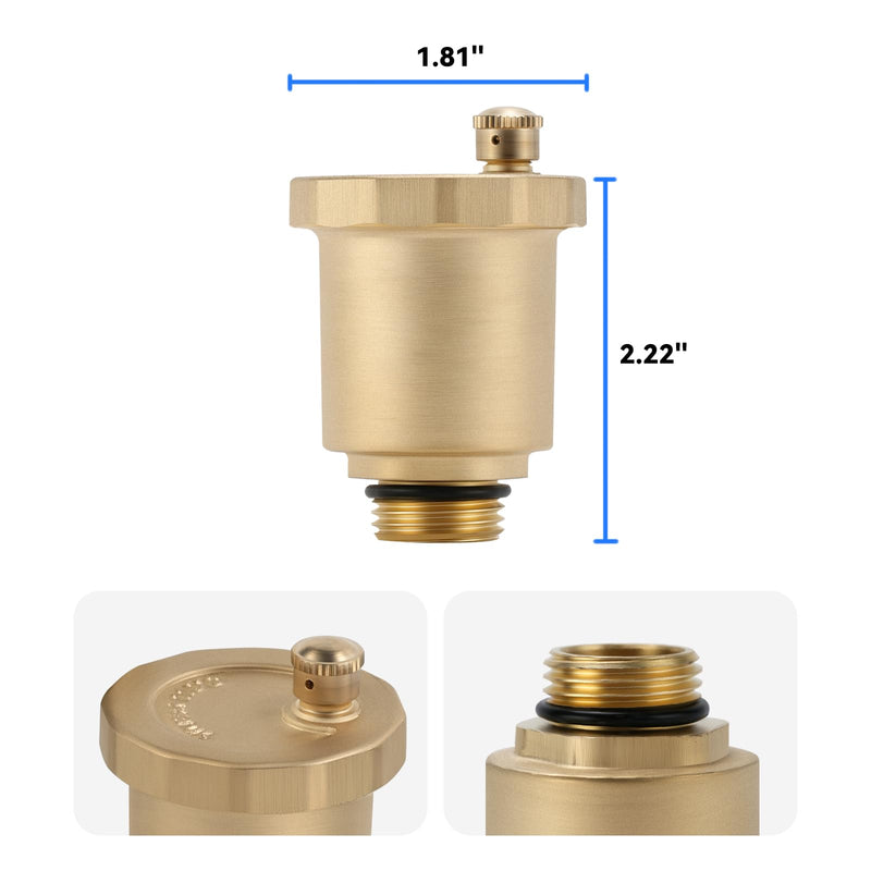 [Australia - AusPower] - Solimeta 2-Pack Automatic Float Valve with Leak-Proof Washer | 1/2" BSP Thread Air Release & Vent Valve 