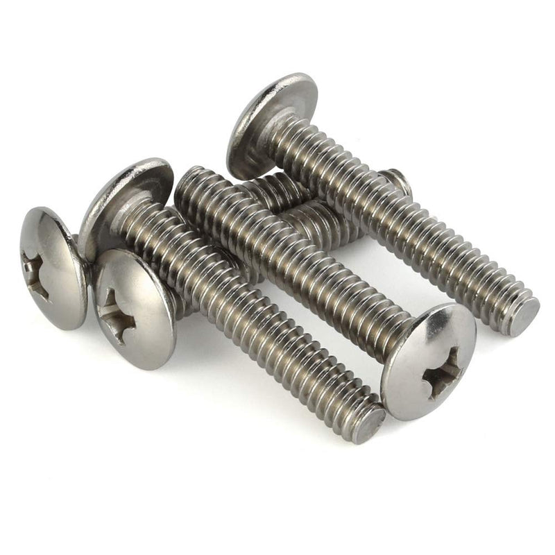 [Australia - AusPower] - 1/4-20 x 1-1/2" Truss Head Machine Screws, Full Thread, 18-8 Stainless Steel, Quantity 20 1/4-20 x 1-1/2" 