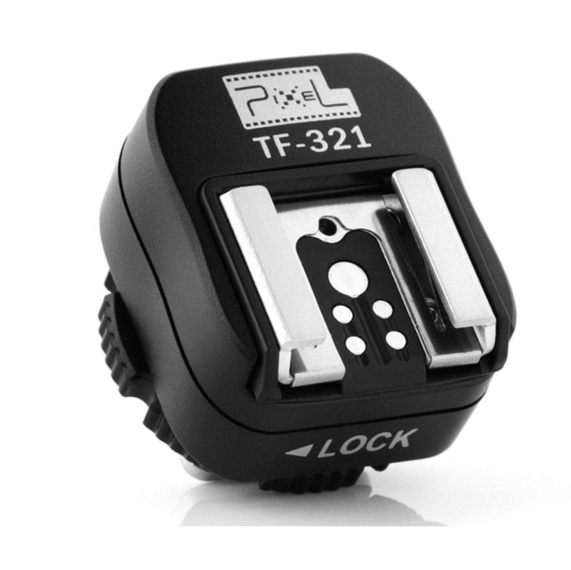 [Australia - AusPower] - Pixel e-TTL Flash Hot Shoe Adapter with Extra PC Sync Port for Canon DSLRs and Flashguns 
