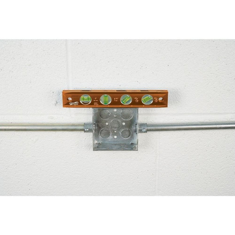 [Australia - AusPower] - Swanson TL043M 9-Inch Savage Magnetic Torpedo Level, Orange 9" Magnetic Levels 