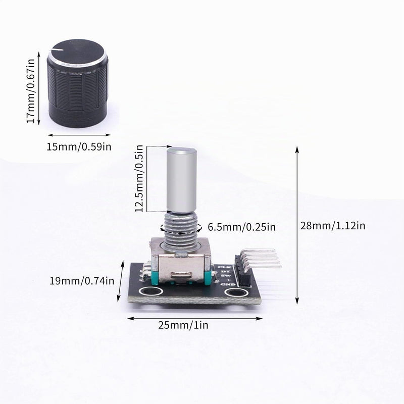RUNCCI-YUN 6 x KY-040 Rotary Encoders Rotary Encoder Module for Arduino