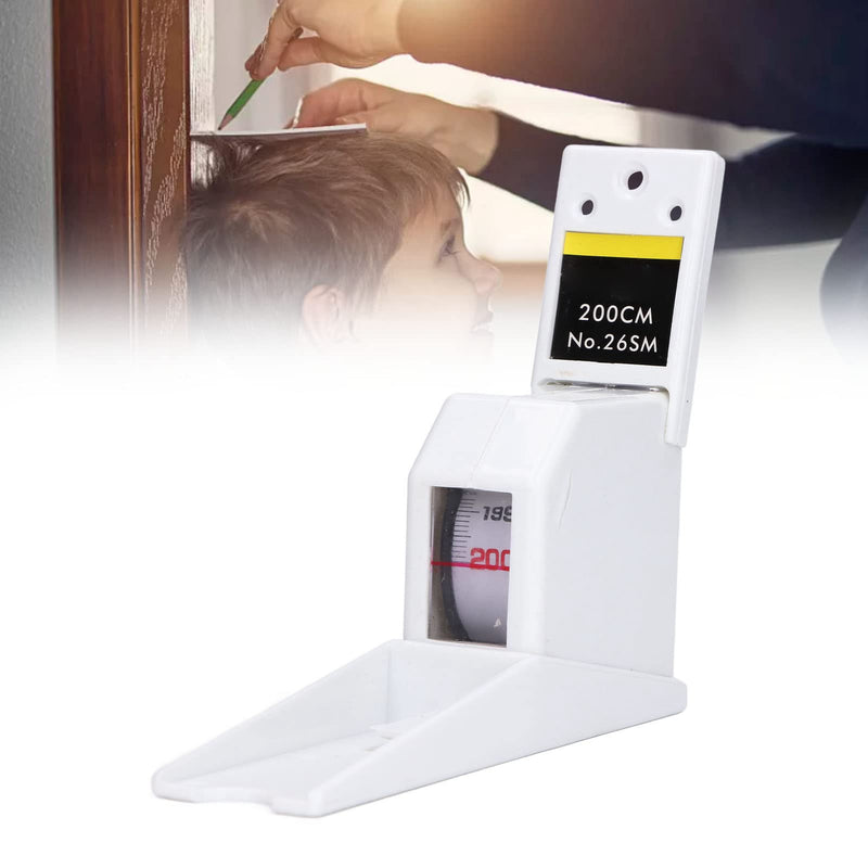 Altimeter, 200 cm Compact Wall Stadiometer for Wall Mounting, Height Ruler, Household, Children, Adults, Role, Rule, Height Measurement, Retraction Strap (White)