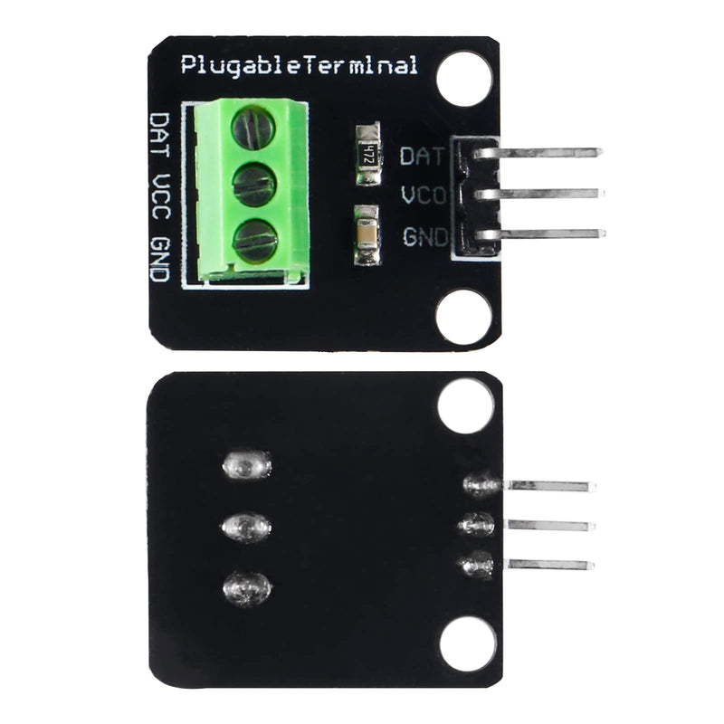 [Australia - AusPower] - 6pcs DS18B20 Temperature Sensor Module Kit with 1 m/ 3.2 Ft Waterproof Digital Stainless Steel Probe -55℃ to +125℃ for Raspberry Pi 