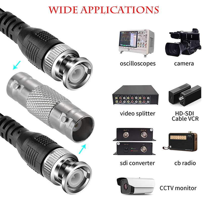 [Australia - AusPower] - 10 Pack BNC Female to BNC Female CCTV Security Camera Adapter Coupler Straight Extender Connector 10-PACK 