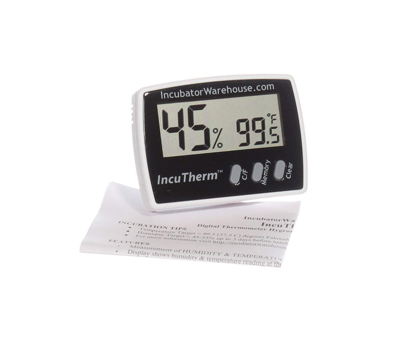 IncuTherm Digital Thermometer Hygrometer with Min/Max Memory