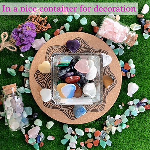 YATOJUZI 20PCS Natural Heart Crystals Stocking Stuffers Gifts for Women 1-20pcs 0.8 Inch