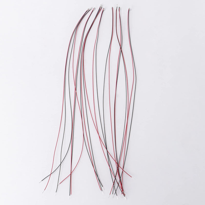 [Australia - AusPower] - DiCUNO 100pcs Pre-Wired SMD 0805 Light Emitting Diodes, Pre-soldered Micro LED for DIY, Science Projects, Wire Length 16cm (6.3"), Red/Yellow/Green/Blue/UV/Pink/Orange/White/Chartreuse/Warm White 10 Colors 
