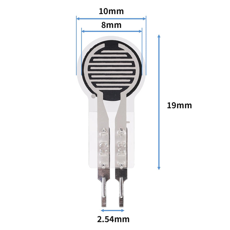 [Australia - AusPower] - 4Pcs Thin Film Pressure Sensor 20g-2Kg High Sensitivity Force Sensitive Resistor Force Sensor Pressure Sensors for Arduino DIY Industrial Precise Measurement Control 