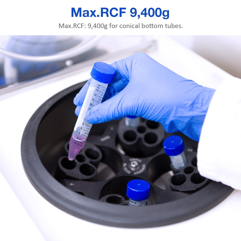 [Australia - AusPower] - SimPure Centrifuge Tubes 15mL, Conical Tubes Sterile 50 PCS, Polypropylene, Leak-Proof Screw Caps, Plastic Container with Graduated and Write Marks, Non-pyrogenic, DNase/RNase Free, Human DNA-Free 15mL-50Pcs 