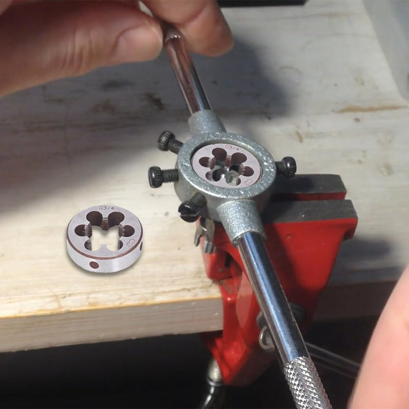 [Australia - AusPower] - Round Thread Die Alloy Steel G3/4 Hand Tools Thread Die Pipe Thread Die Male Thread Cutting Pipe Thread Cutting Pipe Tap Metric Male Thread Die 