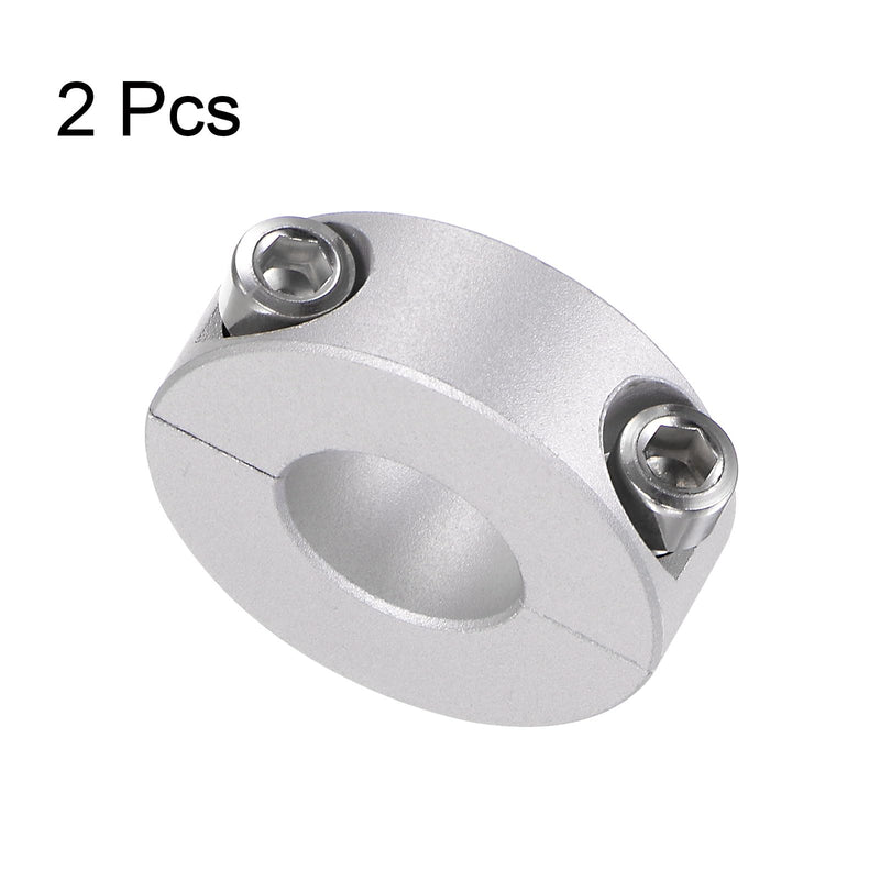 [Australia - AusPower] - HARFINGTON 2pcs Double Split Shaft Collar for 16mm Shaft Set Screw Clamp-On Collars, 35mm OD, 12mm Width, for Stoppers, Position, Hold Timing Pulleys, Machine Tools, Industry, Anodization 16mm Bore 
