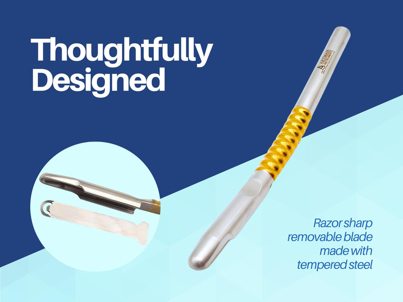 [Australia - AusPower] - Dental Bone Scraper | Hand Held Bone Grafting Tool | Bone Harvester Collector with Super Sharp Blade Artman Instruments 