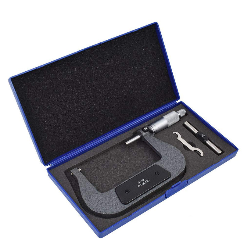 [Australia - AusPower] - findmall 3-4" Outside Micrometer 0.0001" Carbide Tipped 3-4 Inch Micrometer Machinist Tool 