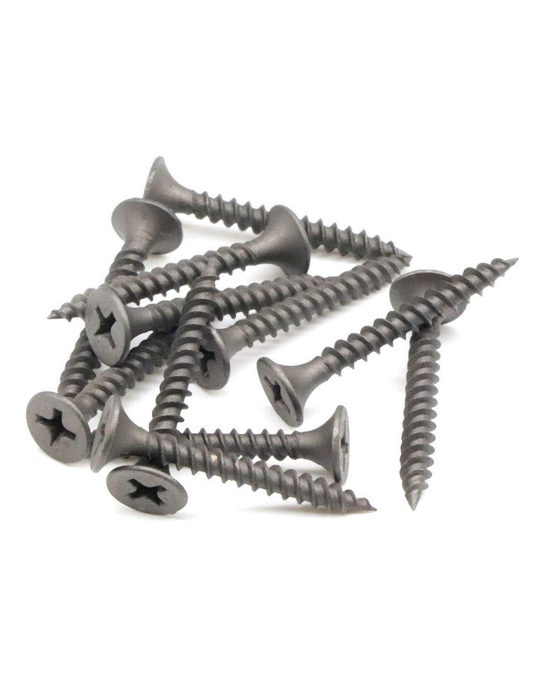 [Australia - AusPower] - 100pcs #6 x 1-1/8" Flat Head Phillips Drywall Screws Fine Thread Sharp Point Wood Screw, Carbon Steel 1022A, Gray Phosphate #6 x 1-1/8" 100 
