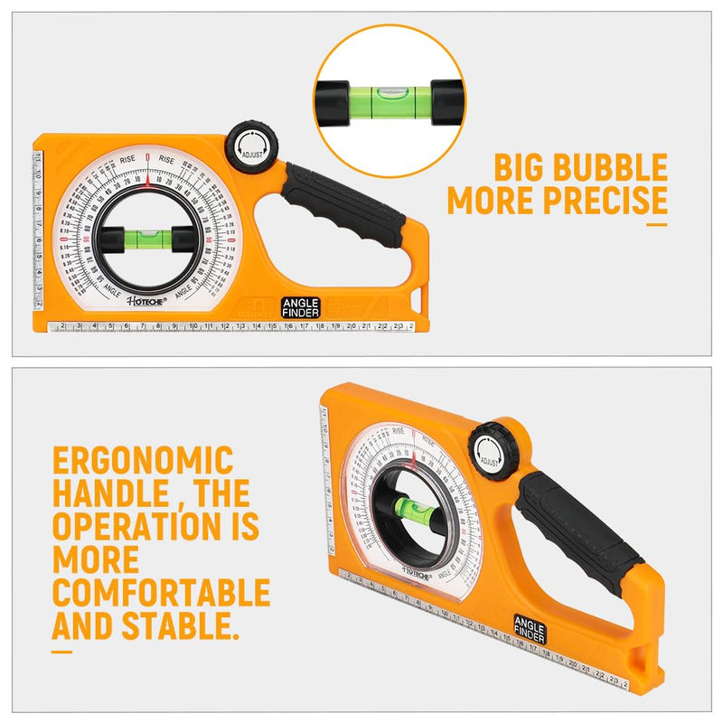 Hoteche Digital Inclinometer with Magnet | ±1° Precision | -130° to +130° | ABS & Aluminum