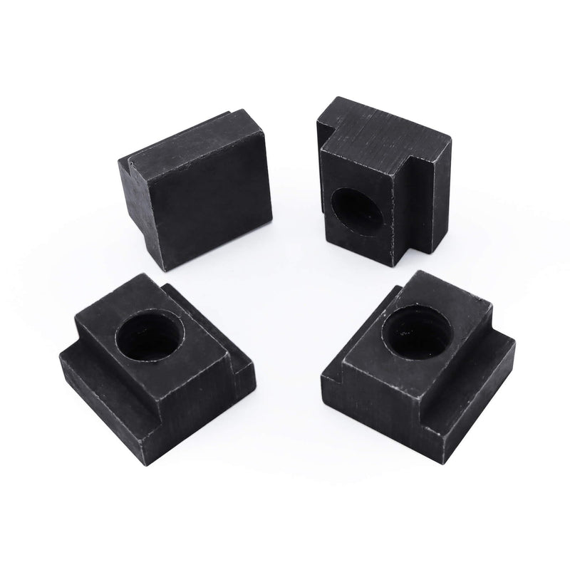 [Australia - AusPower] - Wulankd T-Slot Nut Black Oxide Finish, 1/2"-13 Thread Size, 5/8 in Table Slot Size, 4Packs 