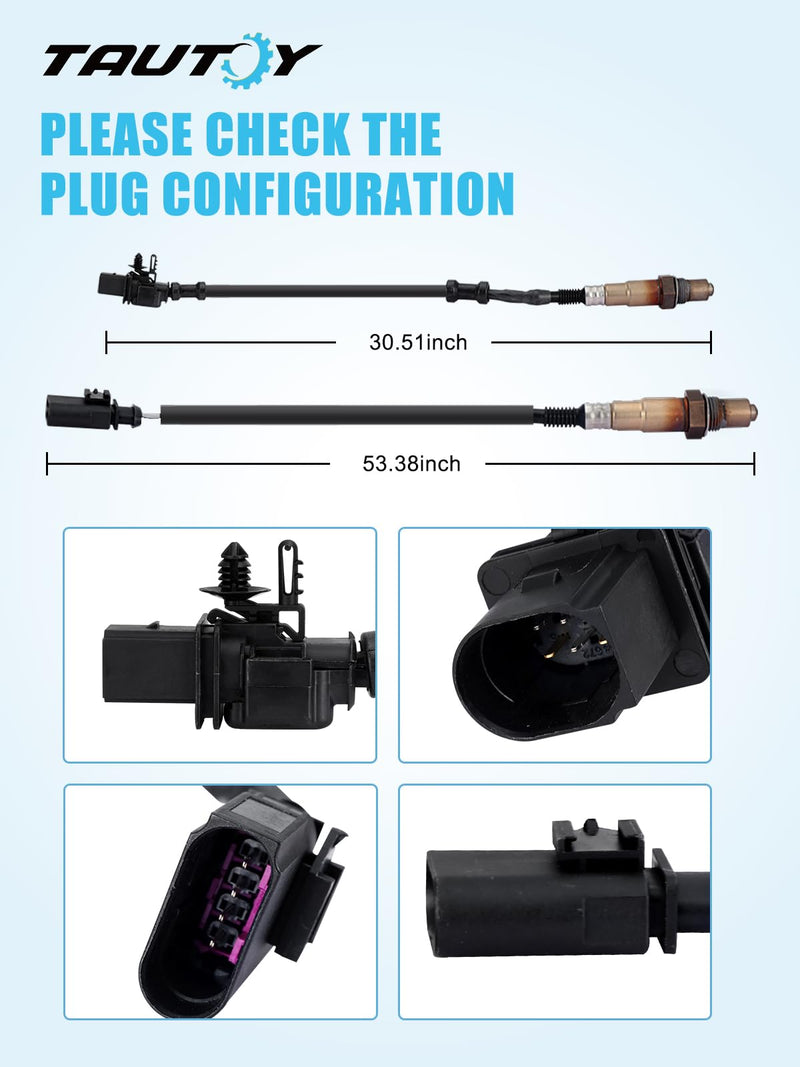 [Australia - AusPower] - 250-24672 250-25040 O2 Oxygen Sensor Upstream Downstream for Audi A4 A4 Quattro 09-16, A5 10-14,A5 Quattro 10-17,A6 A6 Quattro 13-15,Q5 11-17,allroad 13-16,for Jetta 10-15,350-35064 350-34334 