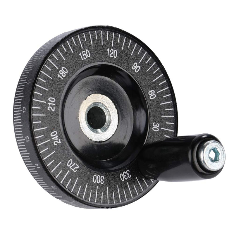 [Australia - AusPower] - Hand Wheel with Handle, 63mm Milling Handwheel with Scale, Bakelite Hand Wheel Machinery Accessaries for Lathe Milling Machine 
