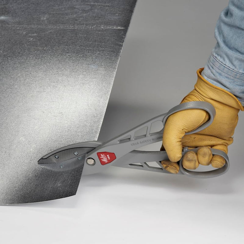 Malco Andy Snips Classic, 24 Guage cutting Capacity, Easy Sharpen and Replaceable Blades, Sheet Metal Snips, Tin Snip, Tinners, Made in USA (Pattern, 12 Inch) Pattern
