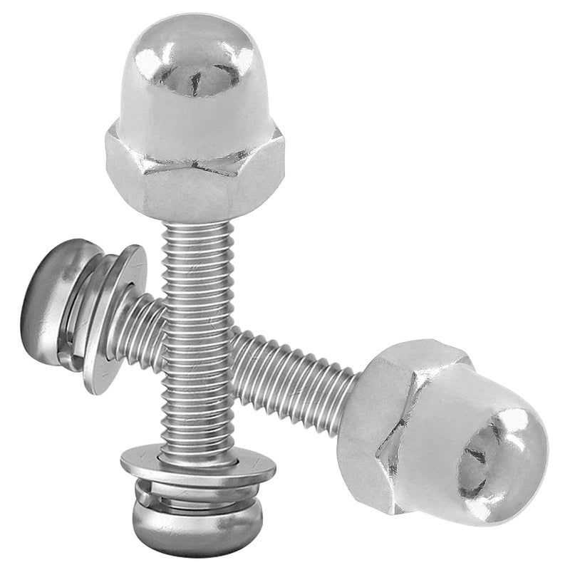 [Australia - AusPower] - 5/16-18 Acorn Hex Cap Nuts, 304 Stainless Steel Hex Nut Set, Plain Finish, Pack of 25 25pcs 5/16-18 