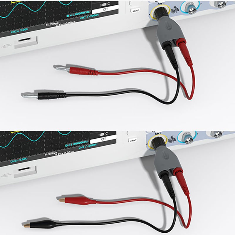 [Australia - AusPower] - BNC Male Plug to Banana Socket Oscilloscope Accessory Set, Test Lead Kit(7pcs) 