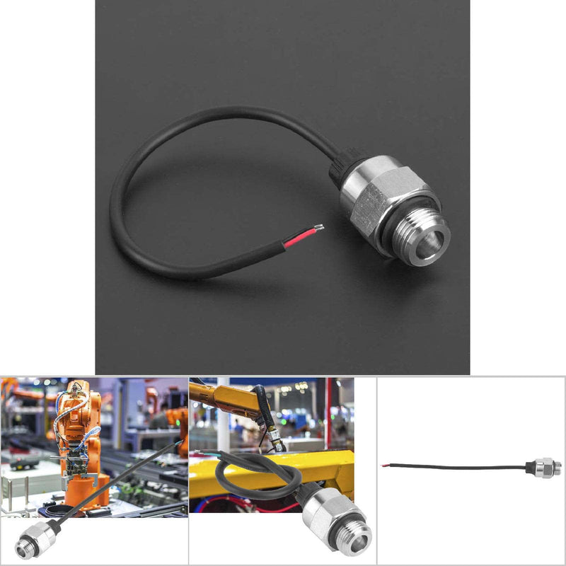 Pressure Sensor 0-2 Bar Analogue Output G3/8 Screw Connection IP65 Stainless Steel 5-32 V DC Piezoresistive Pressure Transmitter for Water Pressure Transmitter Industrial 0~2 BAR