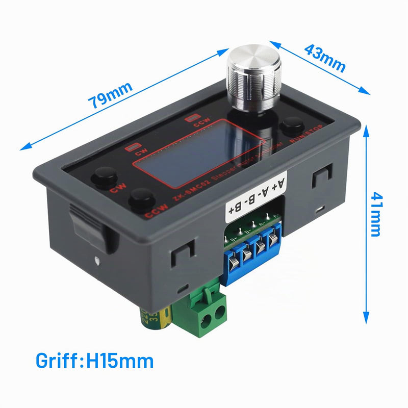 Stepper Motor Control Integrated Board Forward/Reverse Pulse Speed Angle Control Module PLC Serial Communication Stepper Motor Controller for NEMA 17 23 Motor DC10-30V