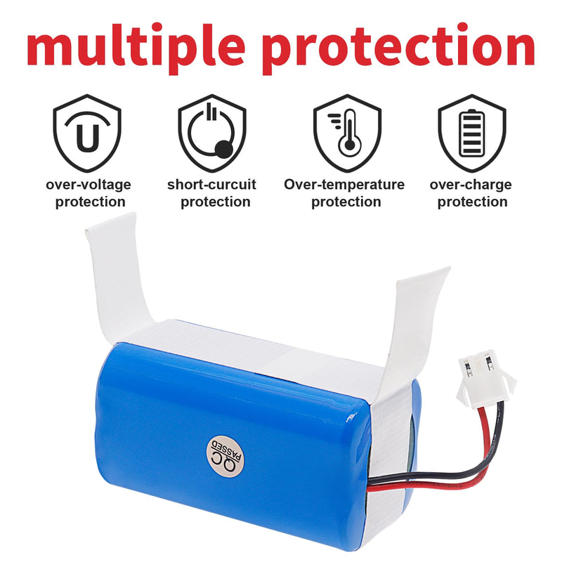 [Australia - AusPower] - Replacement Battery for Lefant M210 M210B M210P M213 M213S Robot Vacuum Cleaner 1800mAh 12.8V 