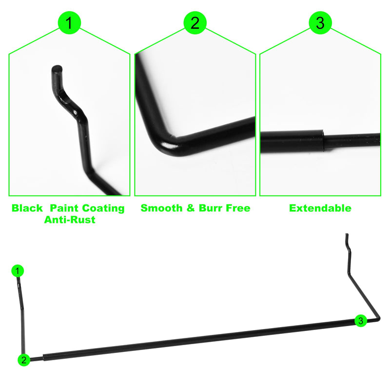 [Australia - AusPower] - AccEncyc 2 Pack Pegboard Towel Holder Pegboard Hooks for Paper Towels, Kitchen Towels, Stickers, Tapes Great Peg Board Organizer Accessories for Workshop, Garage, Kitchen 2 Pcs 
