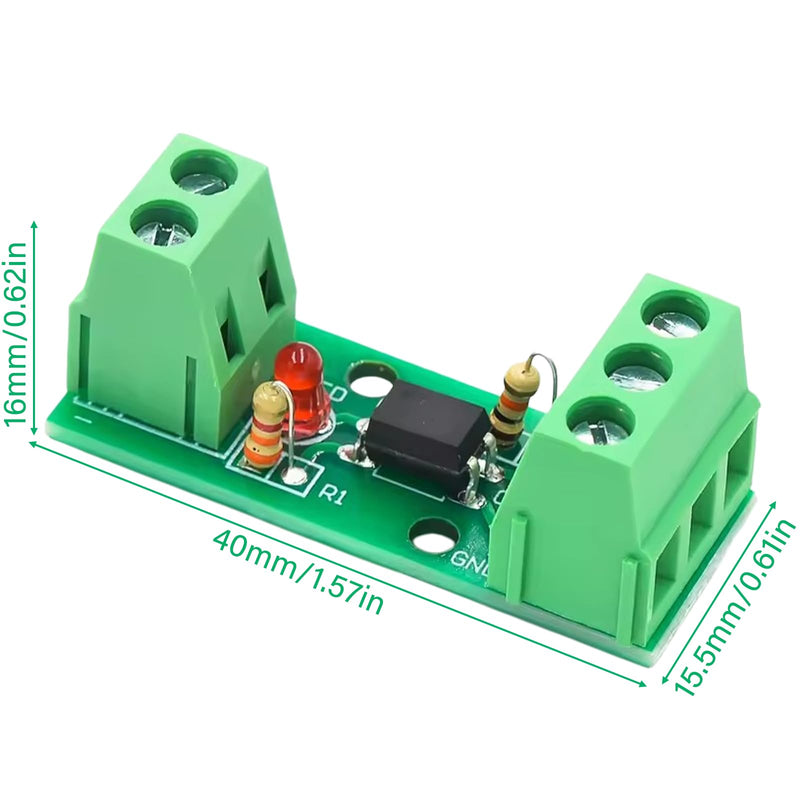 6 pieces optocoupler insulation module: EL817/PC817 12V 1 channel insulation board voltage converter adapter module, voltage current converter module