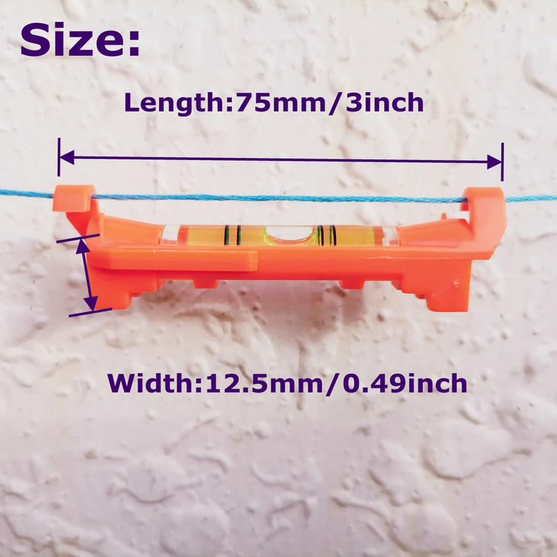 [Australia - AusPower] - 5Pcs Hanging Line Level String levels Tools Used for Layout Brick Working, Site lining, Flooring Decking, Ground, Shed Base, Backyard, Fence, Pier Drainage Slopes Etc. (Red, Set B) Red, Set B 