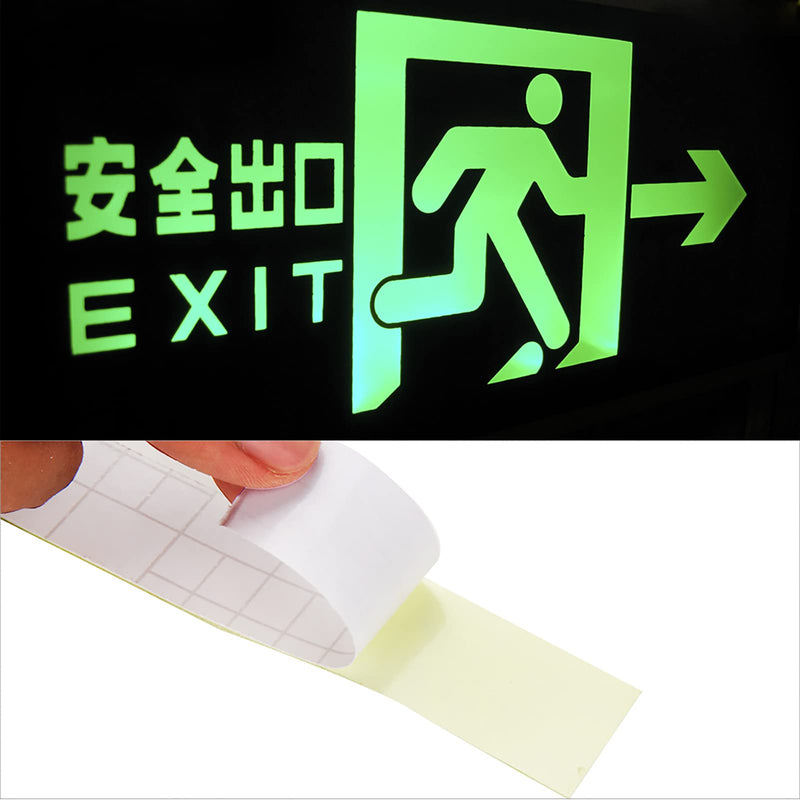 plplaaoo 3 Meters PVC Luminous Non Slip Anti Skid Stair Step Floor Safety Warning Decoration Tape (Fully Luminous 2.5CM*3M) Fully luminous 2.5CM*3M
