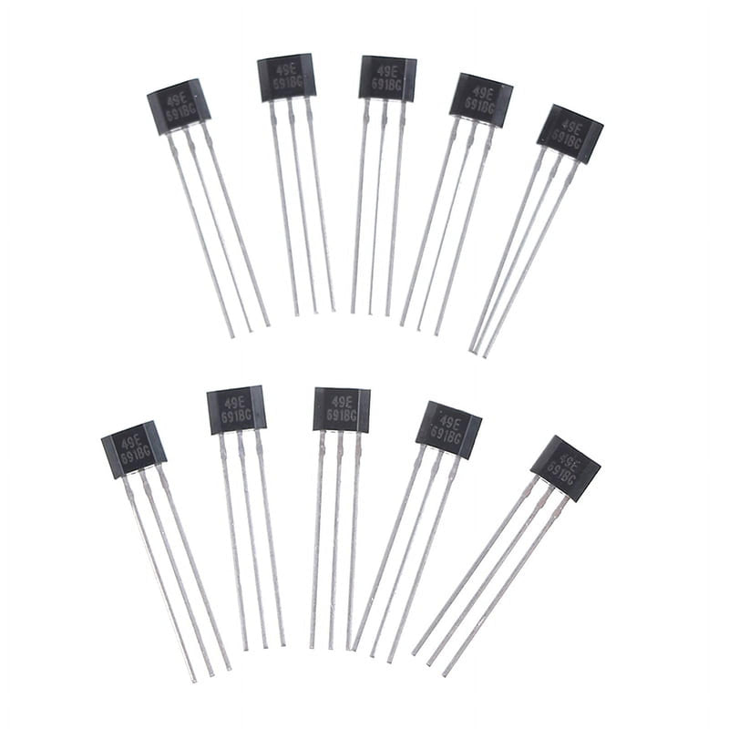 [Australia - AusPower] - 10Pcs Hall Element 49E Oh49E Ss49E Linear Sensor Hall Sensor Industrial Electrical 
