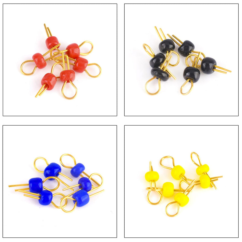 [Australia - AusPower] - PCB Test Point & Test Hook Clip Assorted Kit, Black/Red/Green/Blue/Yellow Test Point Pin & Test Hooks Clips Spring Hook Clip PCB Board Breadboard Kit (PCB-Test-Kit) 