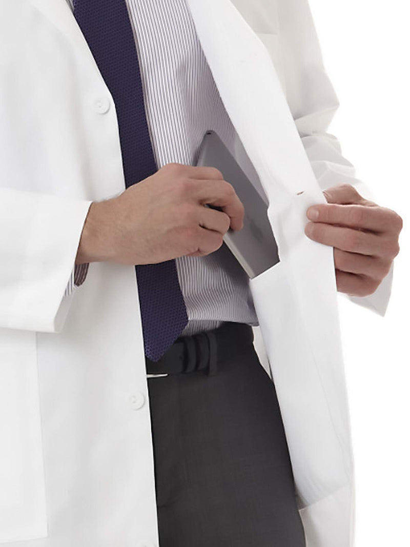 Meta Labwear Men's 1963 Twill 38" Labcoat 40 White