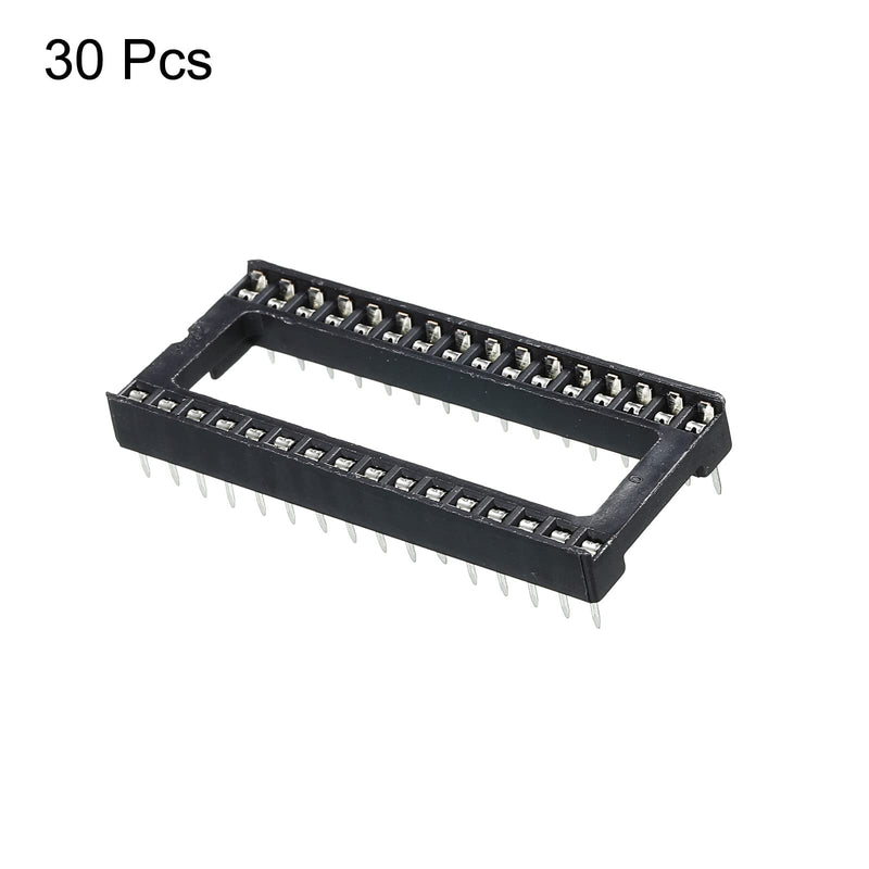 [Australia - AusPower] - sourcing map DIP IC Chip Socket Adapter Flat Pin 32P 2.54 mm Pitch 15 mm IC Socket for PCB Board Chip, Pack of 30 34P 