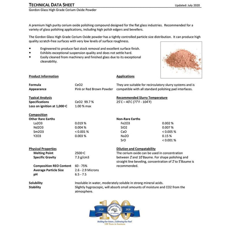 [Australia - AusPower] - Cerium Oxide High Grade Glass Polishing Compound - 1 lb (Pack of 1) 