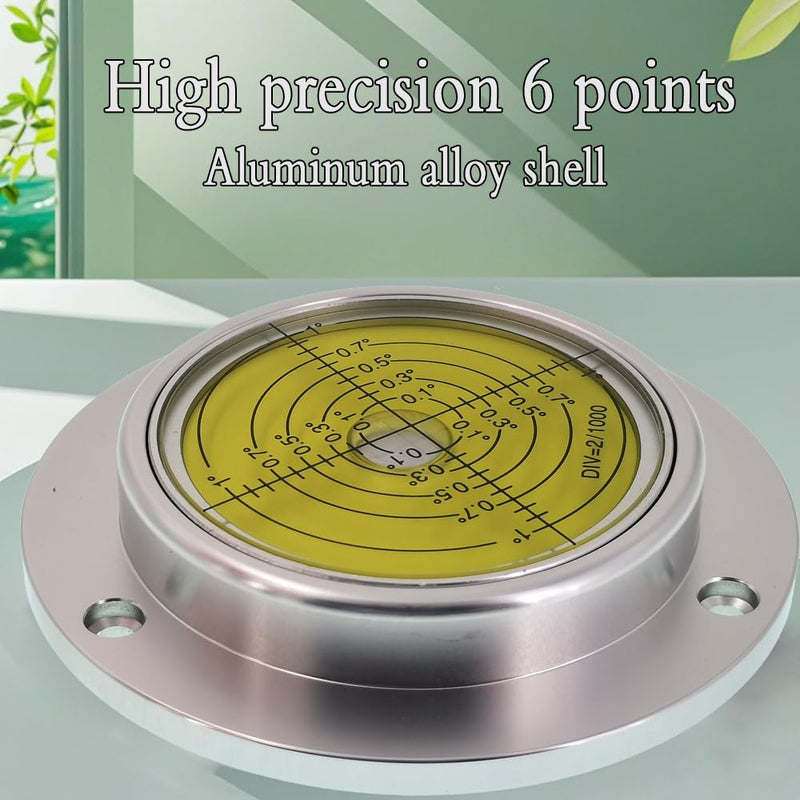 [Australia - AusPower] - Universal level horizontal bubble water level bubble high precision small straight through 90 * 17mm mounting hole (6 'Silver Brown) 6 'Silver Brown 
